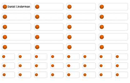 Clothing Labels - basketball